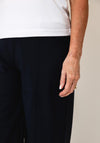 Naya Pull on Wide Leg Trousers, Navy