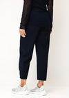 Naya Button Cuff Drawstring Trousers, Navy