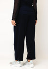 Naya Soft Touch Cropped Leg Trousers, Navy