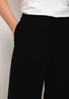 Naya Black Wide Leg Trousers, Black