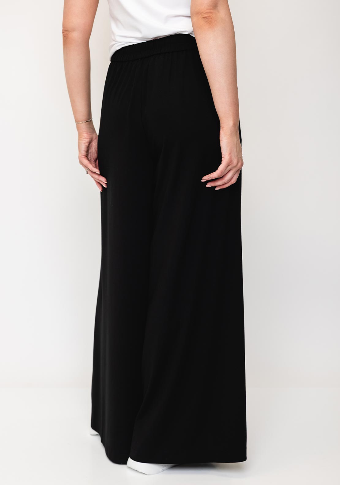 Naya Black Wide Leg Trousers, Black