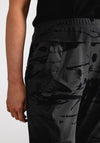 Naya Abstract Print Cuffed Hem Joggers, Green