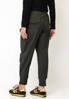 Naya Barrel Leg Trousers, Green