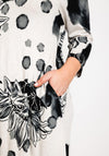 NOEN Floral Print Midi Dress, Grey
