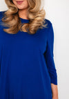 NOEN Round Neck Jersey Tunic Top, Cobalt