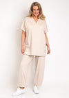 NOEN V-Neck Tunic Top, Beige
