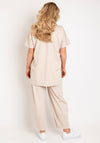 NOEN V-Neck Tunic Top, Beige