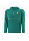 O’Neills Kids Nepal Donegal GAA Half Zip Hoodie, Green