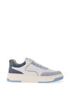 Nero Giardini Mixed Leather Panelled Trainers, Pale Blue