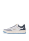 Nero Giardini Mixed Leather Panelled Trainers, Pale Blue