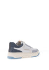 Nero Giardini Mixed Leather Panelled Trainers, Pale Blue