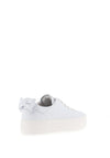 Nero Giardini Leather Bow Platform Trainers, White
