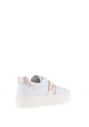 Nero Giardini Leather Diamante Logo Trainers, White