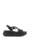 Nero Giardini Leather Criss Cross Sandals, Black