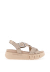Nero Giardini Leather Shimmering Criss Cross Sandals, Sand
