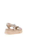 Nero Giardini Leather Shimmering Criss Cross Sandals, Sand