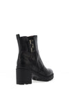 Nero Giardini Leather Chunky Heeled Boots, Black