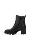 Nero Giardini Leather Chunky Heeled Boots, Black