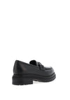 Nero Giardini Leather Platform Loafers, Black