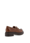 Nero Giardini Leather Platform Loafers, Brown