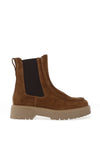 Nero Giardini Suede Leather Slip On Boots, Cognac