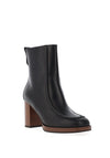 Nero Giardini Leather Trim Detail Heeled Boots, Black
