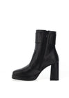 Nero Giardini Leather Panel Heeled Boots, Black