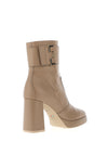 Nero Giardini Leather Panel Heeled Boots, Taupe