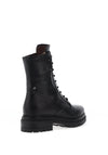 Nero Giardini Leather Military Boot, Black