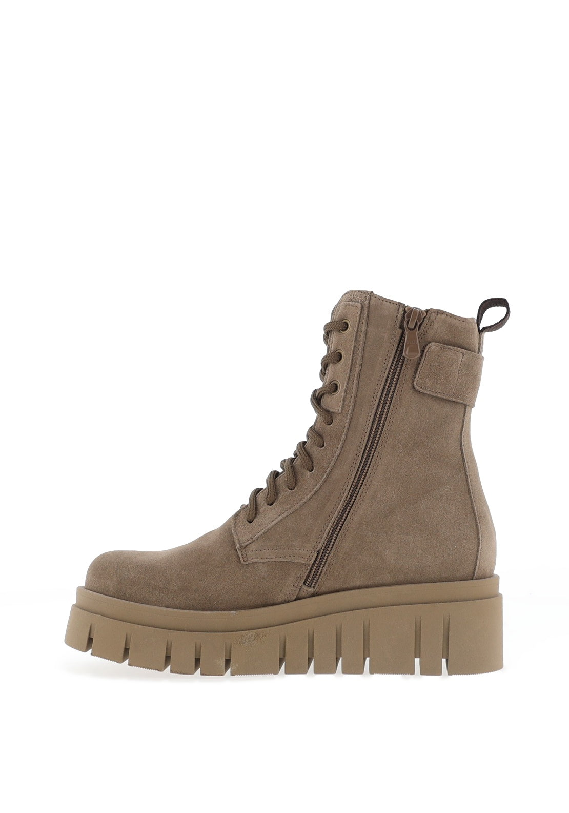 Nero Giardini Suede Laced Ankle Boot, Taupe