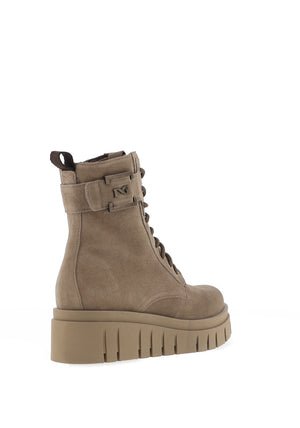 Nero Giardini Suede Laced Ankle Boot, Taupe