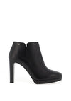 Nero Giardini Smooth Leather Heeled Ankle Boot, Black