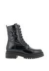 Nero Giardini Lace Up Military Boots, Black
