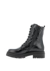 Nero Giardini Lace Up Military Boots, Black