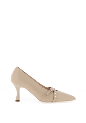 Nero Giardini Crossover Strap Court Shoes, Nude