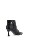 Nero Giardini Leather Stud Detail Heeled Ankle Boots, Black