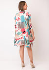 Serafina Collection One Size Abstract Shirt Dress, Multi Coloured