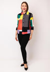 Serafina Collection One Size Ribbed Abstract Shirt, Multi Coloured