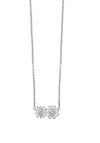 Newbridge Silverware Floral Pendant with Clear Stones