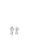 Newbridge Silver Plated Double Floral Earrings