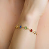 Newbridge Multi Colour Stone Bracelet, Gold