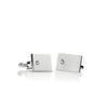 Newbridge Silverware Men's CZ Cufflinks, Silver