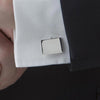 Newbridge Men’s Rectangular Cufflinks, Silver