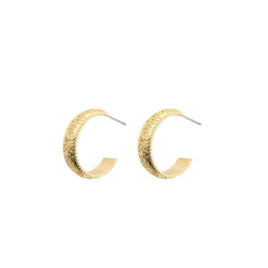 Newbridge Embossed Hoops, Gold