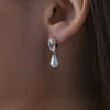 Newbridge Grace Kelly Drop Earrings, Silver