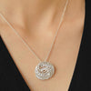Newbridge CZ Twist Pendant Necklace, Silver