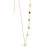 Newbridge Multi Colour Stone Necklace, Gold