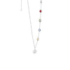 Newbridge Multi Colour Stone Necklace, Silver