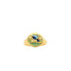 Newbridge Bird Enamel Ring, Gold