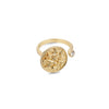 Newbridge Celestial Coin Adjustable Ring, Gold